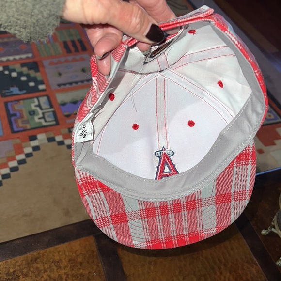Angels 50th Anniversary 2011 MLB Plaid Flat-bill Baseball Cap Chronic Tacos - Picture 6 of 9